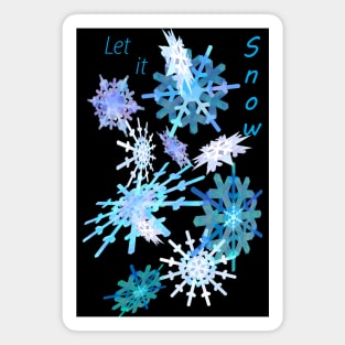 Gently Falling Snowflakes Magnet
